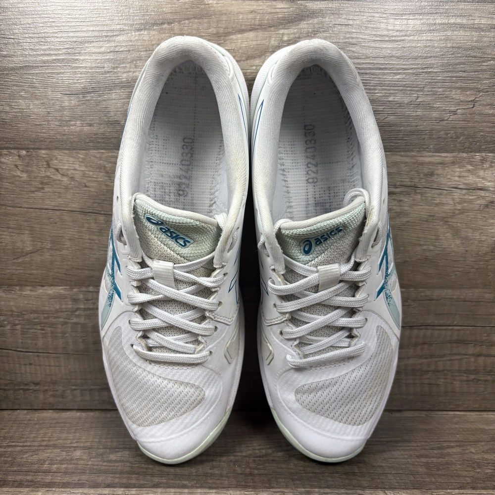 Asics Solution Swift FF Tennis White Green Womens US Size 8 1042A265 Sneakers - Picture 7 of 9